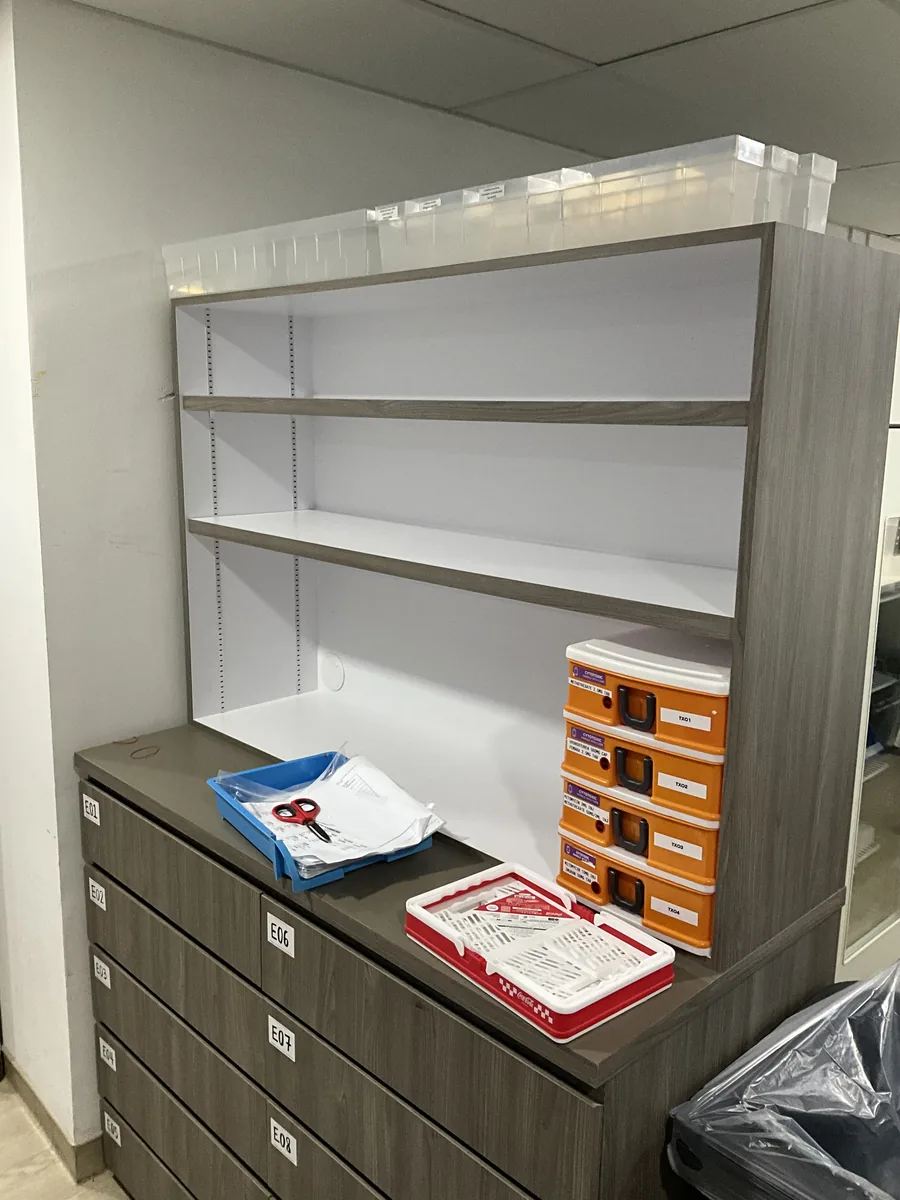 Clinic storage cabinetry